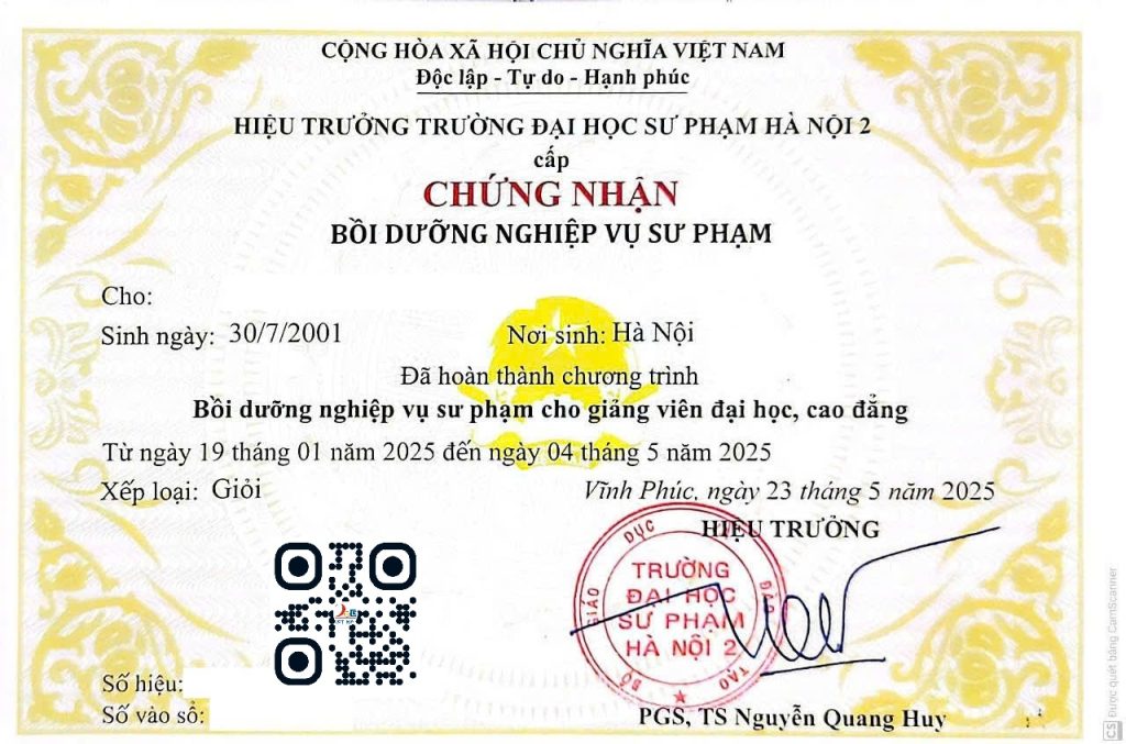 cc Lớp Nghiệp Vụ Sư Phạm Giảng Viên Dạy Đại Học - Cao Đẳng