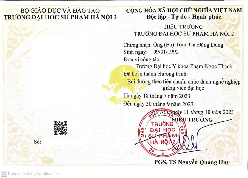 Chuẩn chức danh nghề nghiệp giảng viên đại học