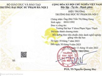 Chuẩn chức danh nghề nghiệp Giáo dục