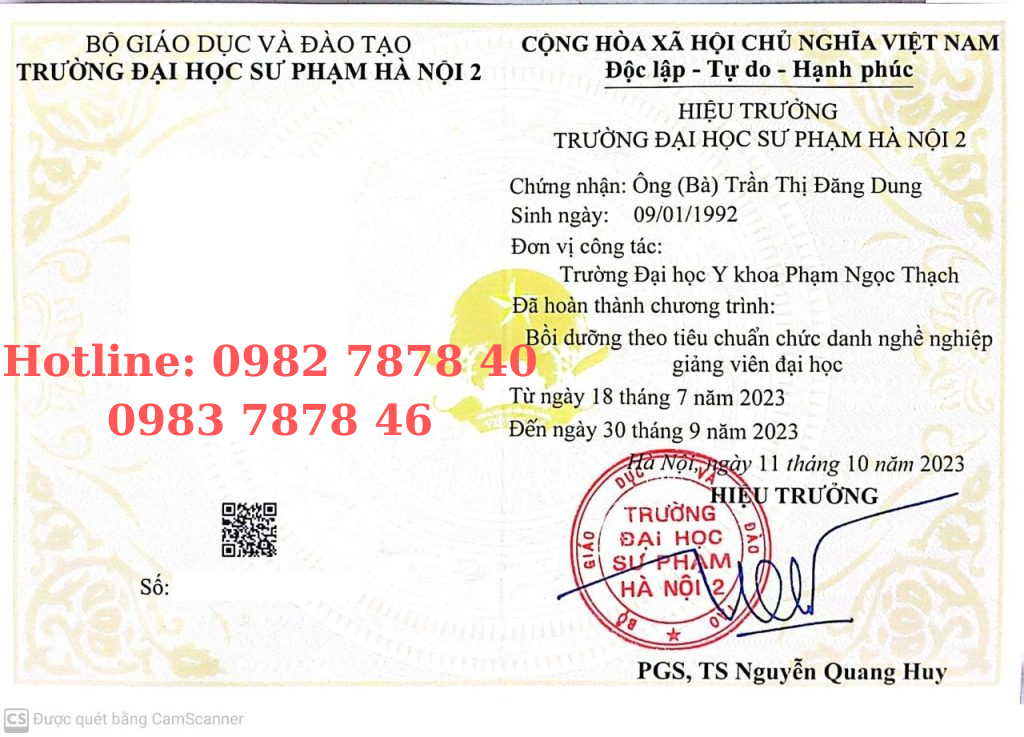 Chuẩn chức danh nghề nghiệp giảng viên