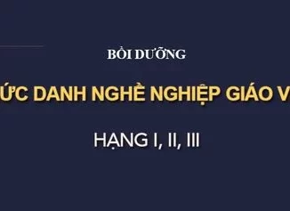 Chuẩn chức danh nghề nghiệp giáo viên tiểu học, THCS, THPT