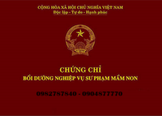 Chứng chỉ nghiệp vụ sư phạm mầm non