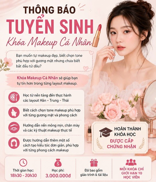 Khóa Học Makeup Cá Nhân 2026