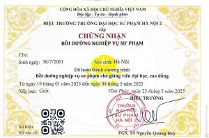 Các lớp Nghiệp vụ sư phạm giảng viên Tháng 9 -10