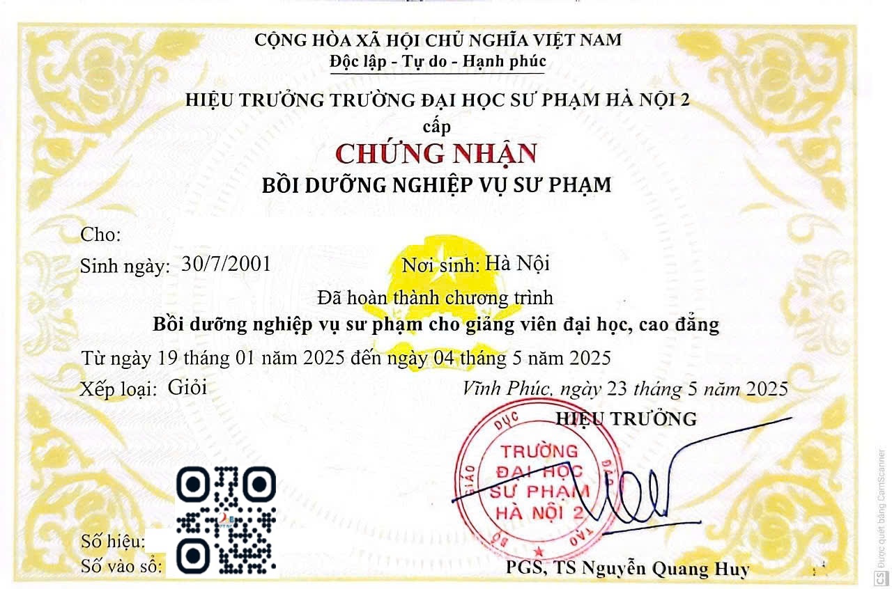 Các lớp Nghiệp vụ sư phạm giảng viên Tháng 9 -10